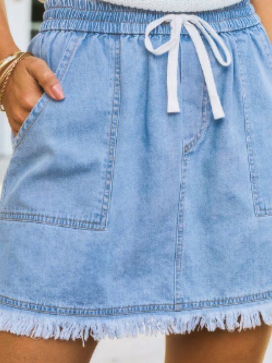 Cupshe Dresses & Skirts - Blue Mini Skirt - XL